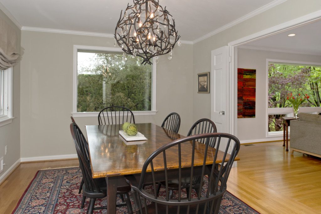 After photo of dining room