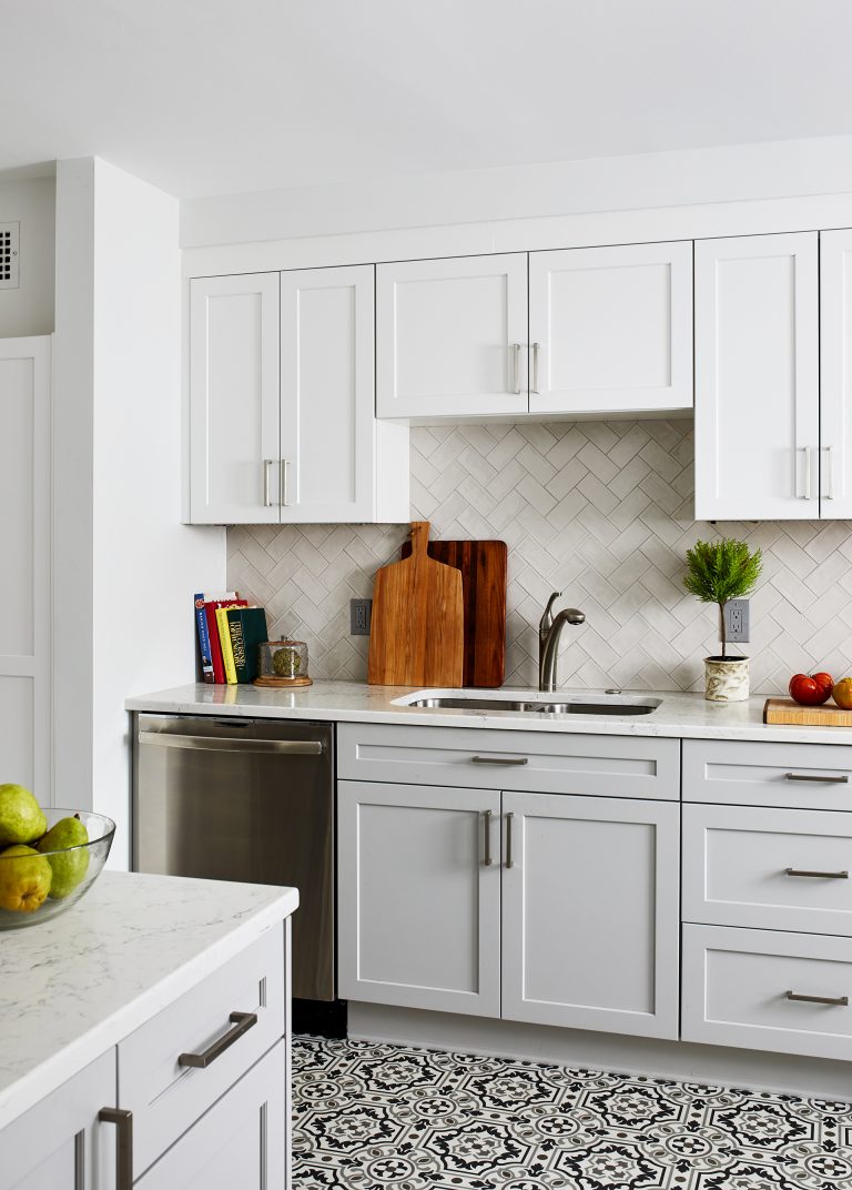 Large stainless-steel kitchen sink with stainless steel dishwasher