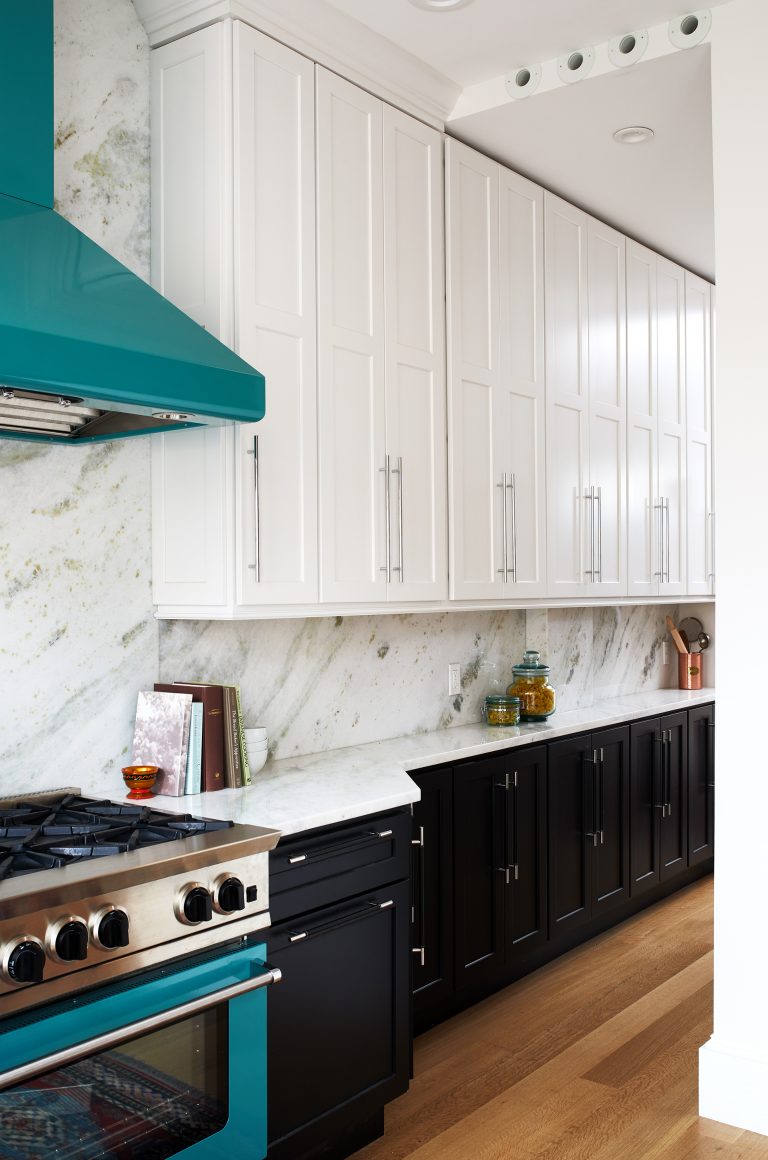 dc remodeling transitional kitchen with white and black cabinets