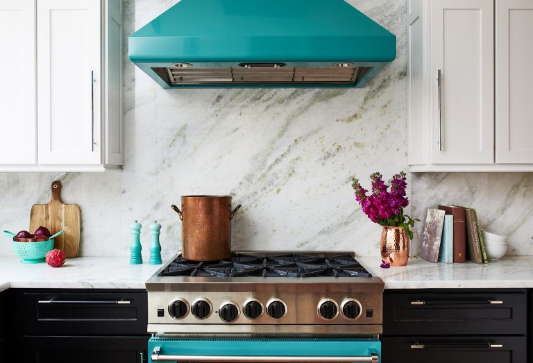 dc ktichen remodel with marble backsplash with matching counter ops